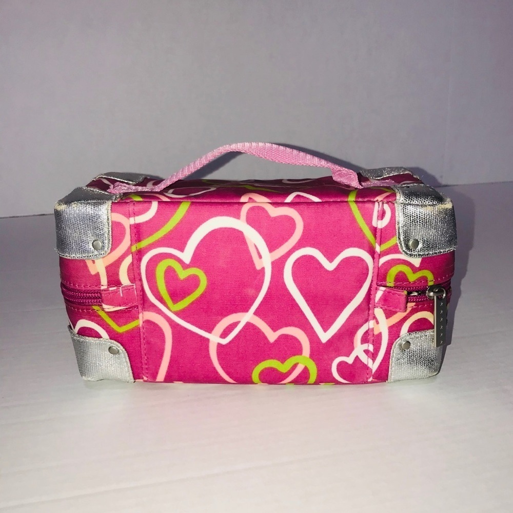 Little Missmatched Makeup Tote Pink/Green - Picture 2 of 3